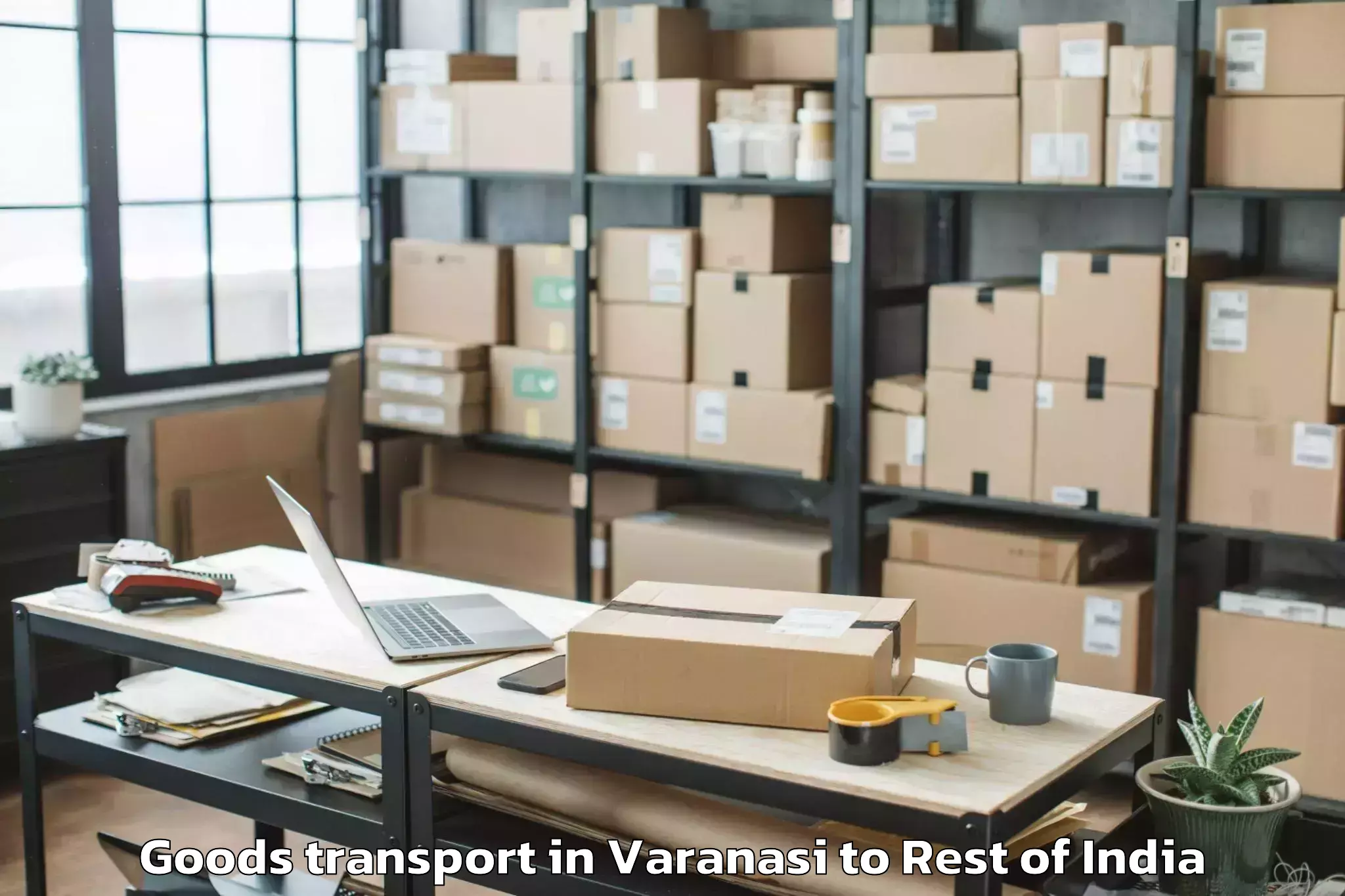 Varanasi to Jamboo Goods Transport Booking